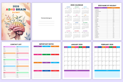 2026 ADHD Brain Dump Bundle Canva Template Product Image 3