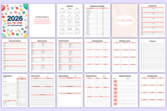 2026 All-in-One Life Organizer Bundle Canva Templates Product Image 3