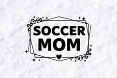 Soccer Mom SVG Leopard Print Frame Sublimation Design PNG Product Image 3