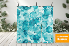 Teal Bubbles Seamless Pattern and Digital Paper Background Product Image 3