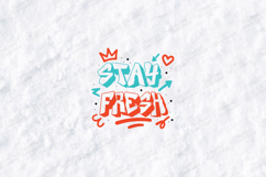 Stay Fresh Graffiti SVG PNG Urban Street Style Drip Letterin Product Image 3