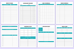 2026 Nursing Student Organizer Canva Templates Product Image 4