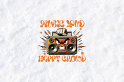 Music Loud Happy Crowd Design Product Image 3