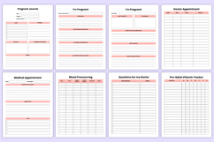 2026 Pregnancy Journal Canva Template Product Image 3