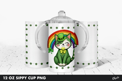 St Patrick’s Day Kids, Sippy Cup Sublimation PNG Product Image 1