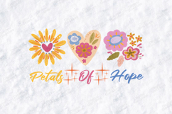 Petals of Hope Boho Floral Hearts JPG Digital Design Product Image 3