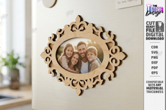Fridge Magnet Frame Laser Cut Bundle | Magnetic Photo Frame Product Image 5