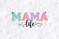 Mama Life SVG Colorful Leopard Print Motherhood Sublimation Product Image 3