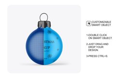 Matte Christmas Ball Mockup Product Image 4