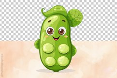 Cute Peas Clipart 04 variations Product Image 4