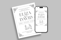 Minimalist Wedding Invitation Canva Template Product Image 3