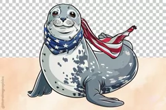 Funny Harbor| Patriotic Clipart | 4th of July Product Image 3
