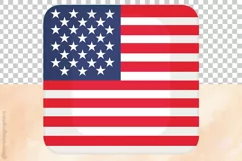 USA Flag | Patriotic Clipart | 4th Of July Product Image 3