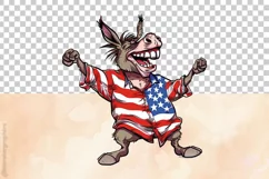 Donkey | Patriotic Clipart | 4th of July Product Image 3