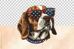 Beagle Dog | Patriotic Clipart | 4th of July Product Image 3