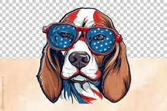 Beagle Dog | Patriotic Clipart | 4th of July Product Image 3