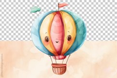 Cute Air Ballon Clipart 04 Variations Product Image 4