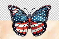 Monarch Butterfly | Patriotic Clipart | 4th of July Product Image 4