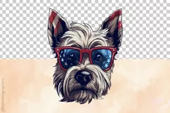 Scottish Terrier Dog | Patriotic Clipart | 4th of July Product Image 3