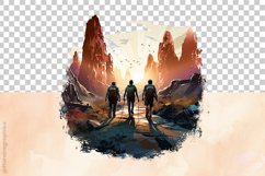 Group of Adventurers Clipart 04 variations Product Image 4