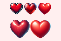Heart Clipart PNG Bundle Product Image 3