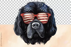 Foundland Dog | Patriotic Clipart | 4th of July Product Image 3