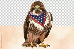 Funny Red tailed| Patriotic Clipart | 4th of July Product Image 3