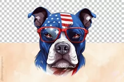 Staffordshire Bull Terrier | Patriotic Clipart | 4th of July Product Image 3
