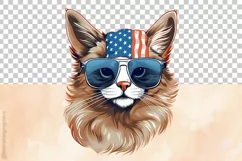 Somali Cat| Patriotic Clipart | 4th of July Product Image 3