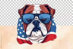 Bulldog | Patriotic Clipart | 4th of July Product Image 3