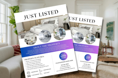 Just Listed Real Estate Flyer, Canva Editable Open House Sig Product Image 3