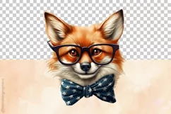 Cartoon Fox | Patriotic Clipart | 4th of July Product Image 3