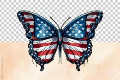 Monarch Butterfly | Patriotic Clipart | 4th of July Product Image 5