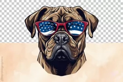 Bullmastiff | Patriotic Clipart | 4th of July Product Image 3