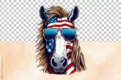 American Mustang | Patriotic Clipart | 4th of July Product Image 3