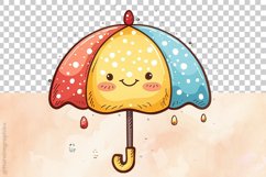 Cute Umberella Clipart 03 variations Product Image 3