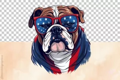 Bulldog | Patriotic Clipart | 4th of July Product Image 3