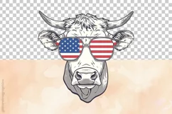 Cow| Patriotic Clipart | 4th Of July Product Image 3