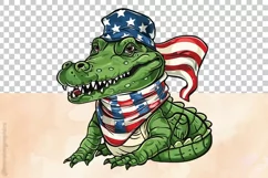 American Alligator | Patriotic Clipart | 4th of July Product Image 3