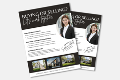 Realtor Buying or Selling Canva Flyer Template Product Image 3