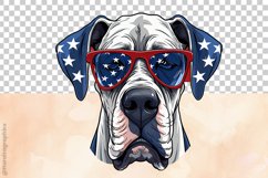 Great Dane Dog | Patriotic Clipart Product Image 3