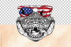 Crocodile| Patriotic Clipart | 4th Of July Product Image 3