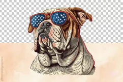 Bulldog | Patriotic Clipart | 4th of July Product Image 3