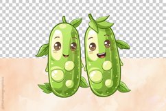 Cute Peas Clipart 04 variations Product Image 5