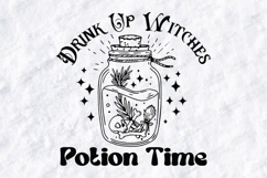 Drink Up Witches SVG - Potion Time Jar Halloween Cut File Product Image 3