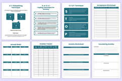 2026 Mental Health Journal Bundle Canva Template Product Image 4