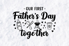 First Father's Day SVG - Together BBQ Grill Master Cut File Product Image 1