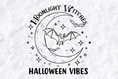 Dark Flight SVG - Halloween Bat Spooky Night Cut File Product Image 3