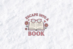 Escape Into A Book Open Book Reading Lover Shirt Design Product Image 1
