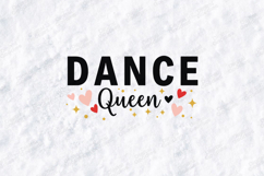 Dance Queen SVG - Retro Style Fun Dance Shirt Design Product Image 3